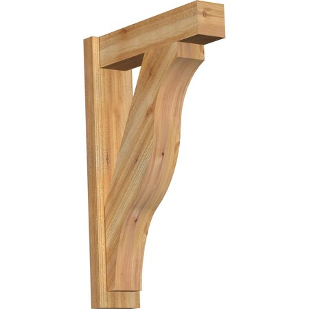 Funston Block Rough Sawn Outlooker, Western Red Cedar, 6W X 22D X 34H